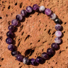 Load image into Gallery viewer, Amethyst Bead Bracelet (BB 1001)