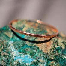 Load image into Gallery viewer, Copper Bangle Bracelet - hand textured (CBB 1001)