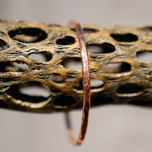 Load image into Gallery viewer, Copper Bangle Bracelet - hand textured (CBB 1005)