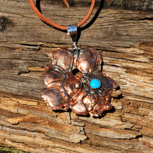 Load image into Gallery viewer, Turquoise and Splash Copper Pendant (CP 1001)