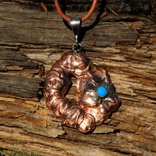 Load image into Gallery viewer, Turquoise and Splash Copper Pendant (CP 1002)