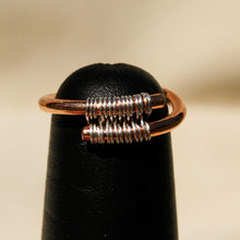 Load image into Gallery viewer, Copper Ring with Sterling Silver Wire (CR 1004)