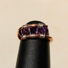 Load image into Gallery viewer, Copper Ring with Amethyst (CR 1005)
