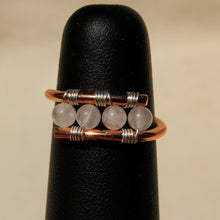 Load image into Gallery viewer, Copper Ring with Rose Quartz (CR 1006)