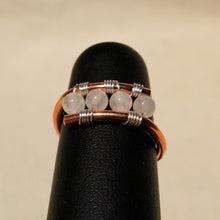 Load image into Gallery viewer, Copper Ring with Rose Quartz (CR 1006)