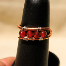 Load image into Gallery viewer, Copper Ring with Carnelian Agate (CR 1007)