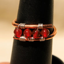 Load image into Gallery viewer, Copper Ring with Carnelian Agate (CR 1007)