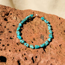 Load image into Gallery viewer, Turquoise and Copper Bead Bracelet (LC 13)
