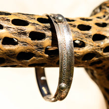 Load image into Gallery viewer, Sterling Silver Spinner Bangle Bracelet w/ Pyrite Cabochons (SB 1029)
