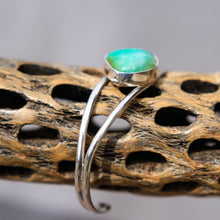 Load image into Gallery viewer, Sterling Silver Bracelet w/ Chrysoprase Cabochon (SSB 1002)