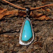 Load image into Gallery viewer, Turquoise (Royston) Cabochon and Sterling Silver Pendant (SSP 1022)