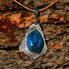 Load image into Gallery viewer, Chrysocolla (Gem Silica) Cabochon and Sterling Silver Pendant (SSP 1029)