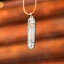 Load image into Gallery viewer, Quartz Crystal (Diamantina) and Sterling Silver Pendant (SSP 1043)