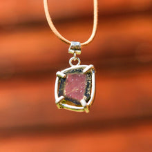 Load image into Gallery viewer, Watermelon Tourmaline and Sterling Silver Pendant (SSP 1048)