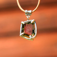 Load image into Gallery viewer, Watermelon Tourmaline and Sterling Silver Pendant (SSP 1049)