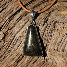 Load image into Gallery viewer, Apache Gold (Healers Gold) Cabochon and Sterling Silver Pendant (SSP 1069)