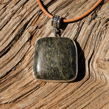 Load image into Gallery viewer, Apache Gold (Healers Gold) Cabochon and Sterling Silver Pendant (SSP 1070)