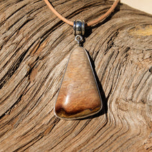 Load image into Gallery viewer, Petrified Wood Cabochon and Sterling Silver Pendant (SSP 1075)