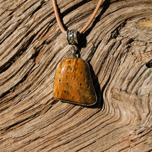 Load image into Gallery viewer, Petrified Palm Cabochon and Sterling Silver Pendant (SSP 1092)