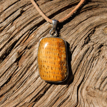 Load image into Gallery viewer, Petrified Palm Cabochon and Sterling Silver Pendant (SSP 1096)