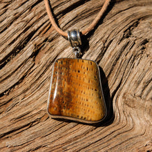 Load image into Gallery viewer, Petrified Palm Cabochon and Sterling Silver Pendant (SSP 1098)