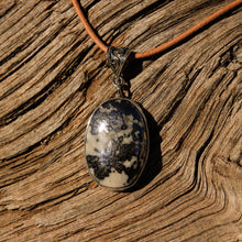 Load image into Gallery viewer, Silver Ore in Quartz Cabochon and Sterling Silver Pendant (SSP 1106)
