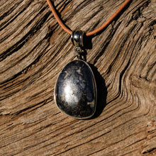 Load image into Gallery viewer, Silver Ore in Quartz Cabochon and Sterling Silver Pendant (SSP 1107)