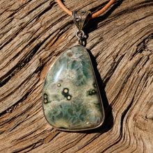 Load image into Gallery viewer, Ocean Jasper Cabochon and Sterling Silver Pendant (SSP 1109)