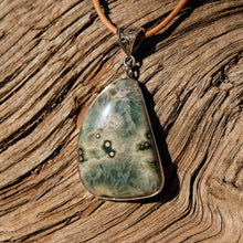 Load image into Gallery viewer, Ocean Jasper Cabochon and Sterling Silver Pendant (SSP 1109)