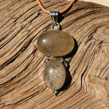 Load image into Gallery viewer, Rutilated Quartz Cabochon and Sterling Silver Pendant (SSP 1111)