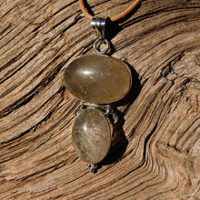 Load image into Gallery viewer, Rutilated Quartz Cabochon and Sterling Silver Pendant (SSP 1111)