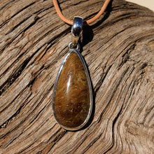 Load image into Gallery viewer, Rutilated Quartz Cabochon and Sterling Silver Pendant (SSP 1117)