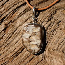 Load image into Gallery viewer, Dinosaur Skin Cabochon and Sterling Silver Pendant (SSP 1119)