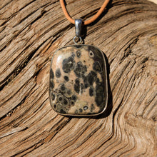Load image into Gallery viewer, Orbicular Jasper Cabochon and Sterling Silver Pendant (SSP 1122)