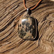 Load image into Gallery viewer, Orbicular Jasper Cabochon and Sterling Silver Pendant (SSP 1122)