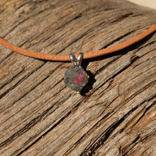 Load image into Gallery viewer, Watermelon Tourmaline and Sterling Silver Pendant (SSP 1127)
