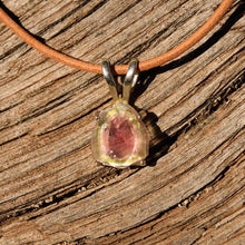 Load image into Gallery viewer, Watermelon Tourmaline and Sterling Silver Pendant (SSP 1128)