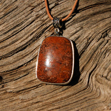 Load image into Gallery viewer, Spider Web Jasper and Sterling Silver Pendant (SSP 1133)