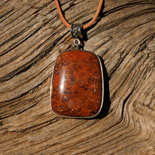 Load image into Gallery viewer, Spider Web Jasper and Sterling Silver Pendant (SSP 1133)