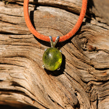 Load image into Gallery viewer, Peridot Cabochon and Sterling Silver Pendant (SSP 1152)