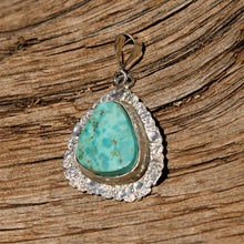 Load image into Gallery viewer, Turquoise Cabochon and Sterling Silver Pendant (SSP 1161)