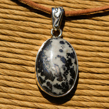 Load image into Gallery viewer, Silver Ore in Quartz Cabochon and Sterling Silver Pendant (SSP 1174)