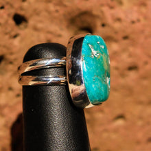 Load image into Gallery viewer, Turquoise Cabochon and Sterling Silver Ring (SSR 1006)