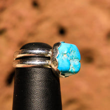 Load image into Gallery viewer, Turquoise (Sleeping Beauty) Cabochon and Sterling Silver Ring (SSR 1014)