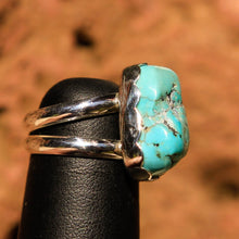 Load image into Gallery viewer, Turquoise Cabochon and Sterling Silver Ring (SSR 1015)