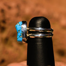 Load image into Gallery viewer, Turquoise Cabochon and Sterling Silver Ring (SSR 1020)