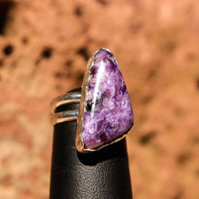 Load image into Gallery viewer, Sugilite and Sterling Silver Ring (SSR 1029)