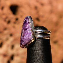 Load image into Gallery viewer, Sugilite and Sterling Silver Ring (SSR 1029)