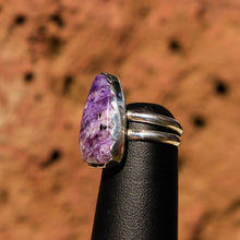 Load image into Gallery viewer, Sugilite and Sterling Silver Ring (SSR 1030)