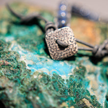 Load image into Gallery viewer, Sodalite Bead and Leather Wrap Bracelet (WB 31)